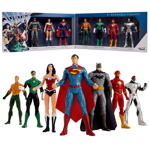 Justice League New 52 8-Inch Bendable Action Figure Boxed Set